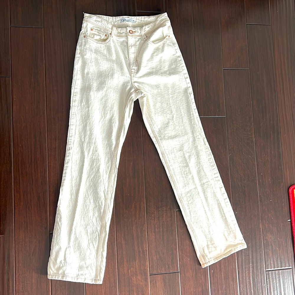 Zara‎ Women’s Jeans - 100% cotton size US 6 Mex 28 off-white